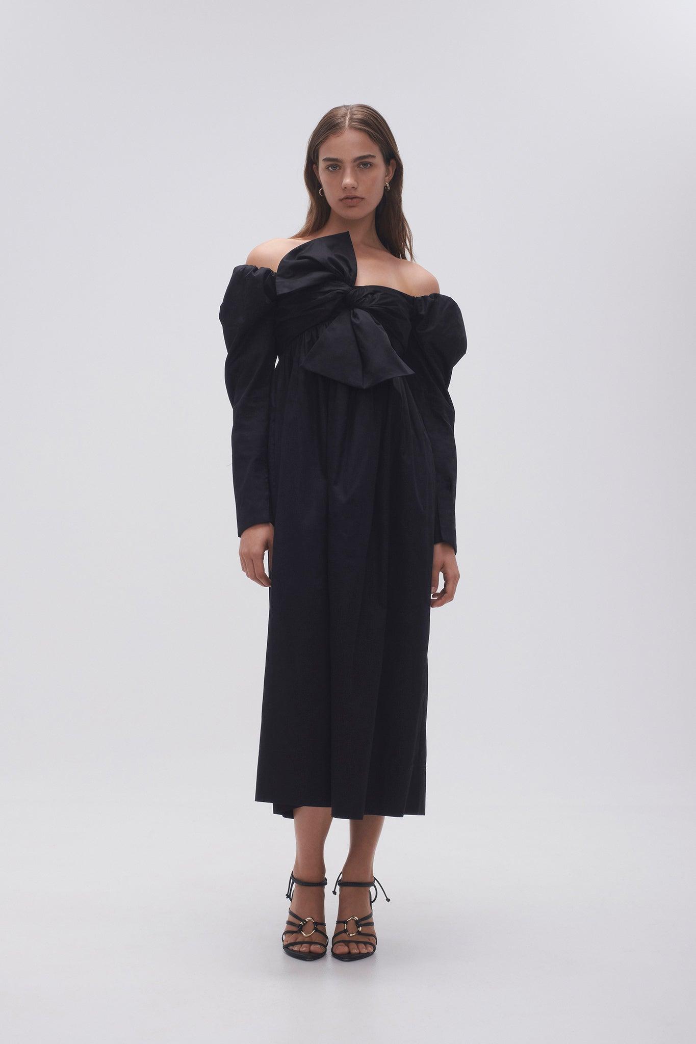 Valentina Bow Midi Dress Product Image