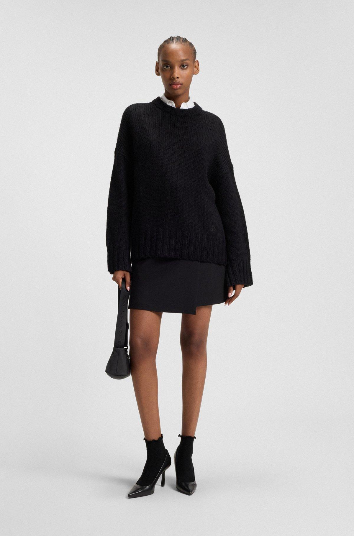 Small hobo bag with tonal rubberized logo Product Image