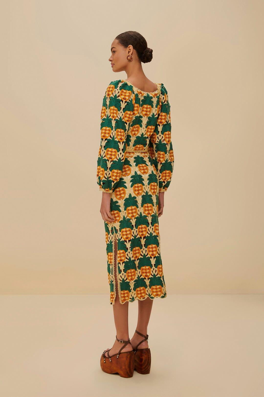 Sand Pineapple Crochet Skirt Product Image