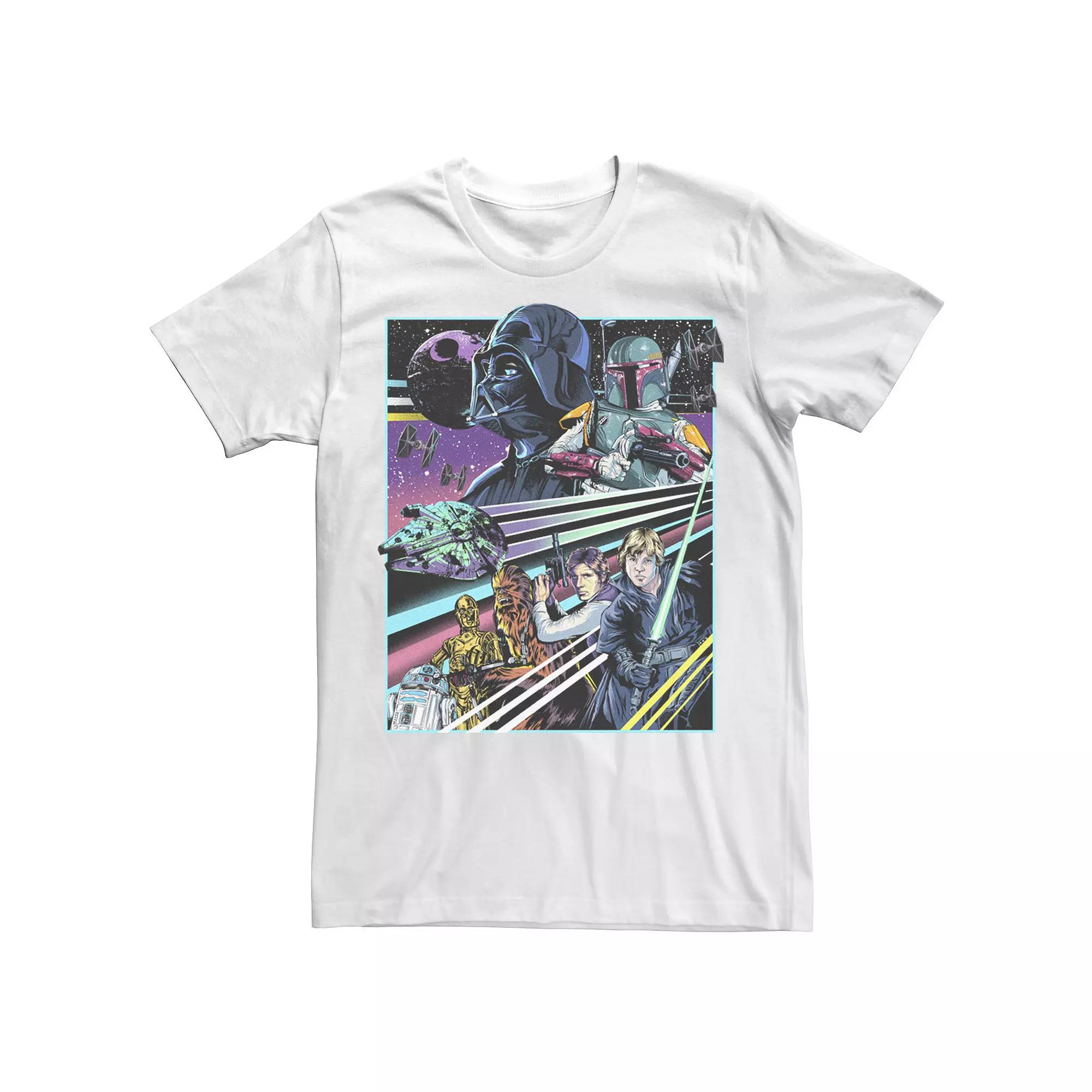 Men's Star Wars A New Hope Neon Poster Tee,  Product Image