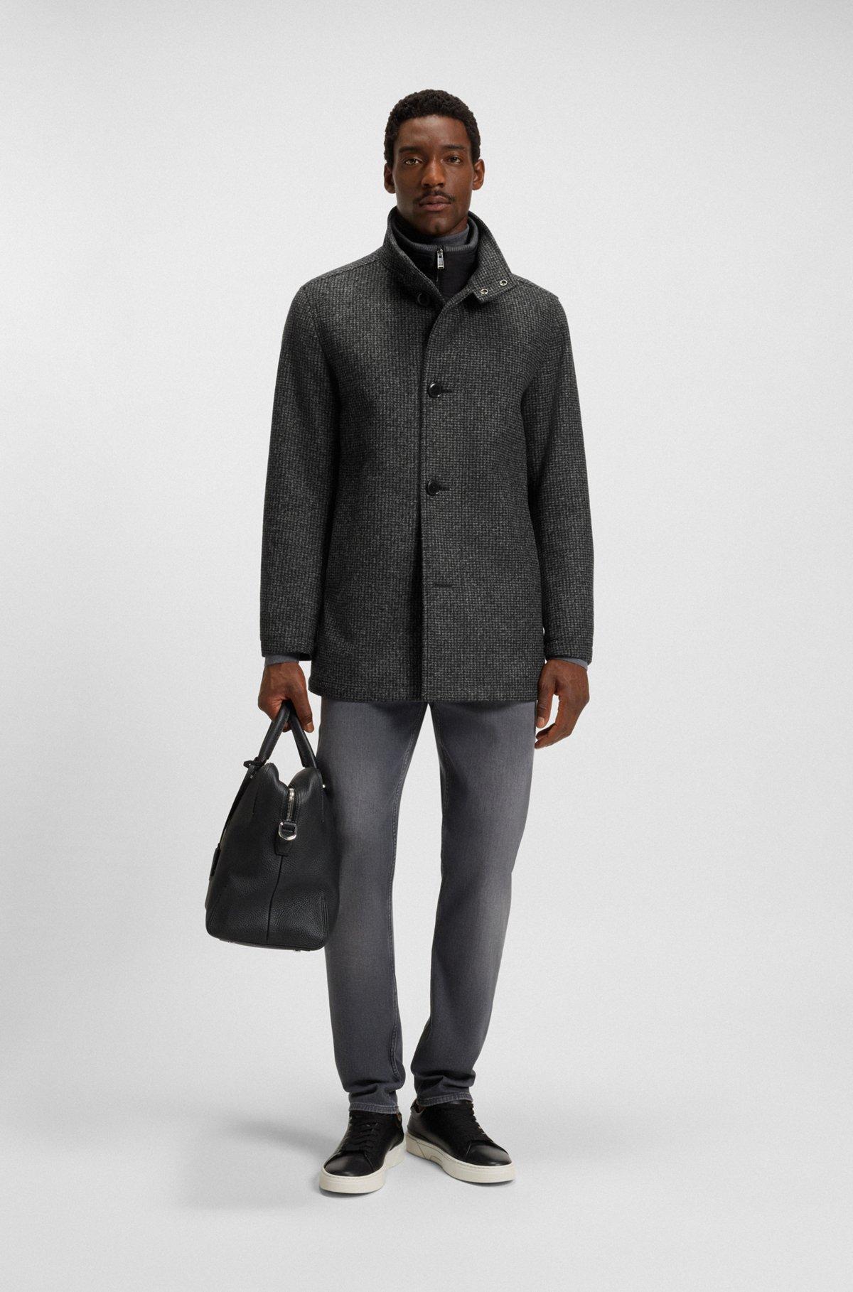 Regular-fit coat with inner layer Product Image
