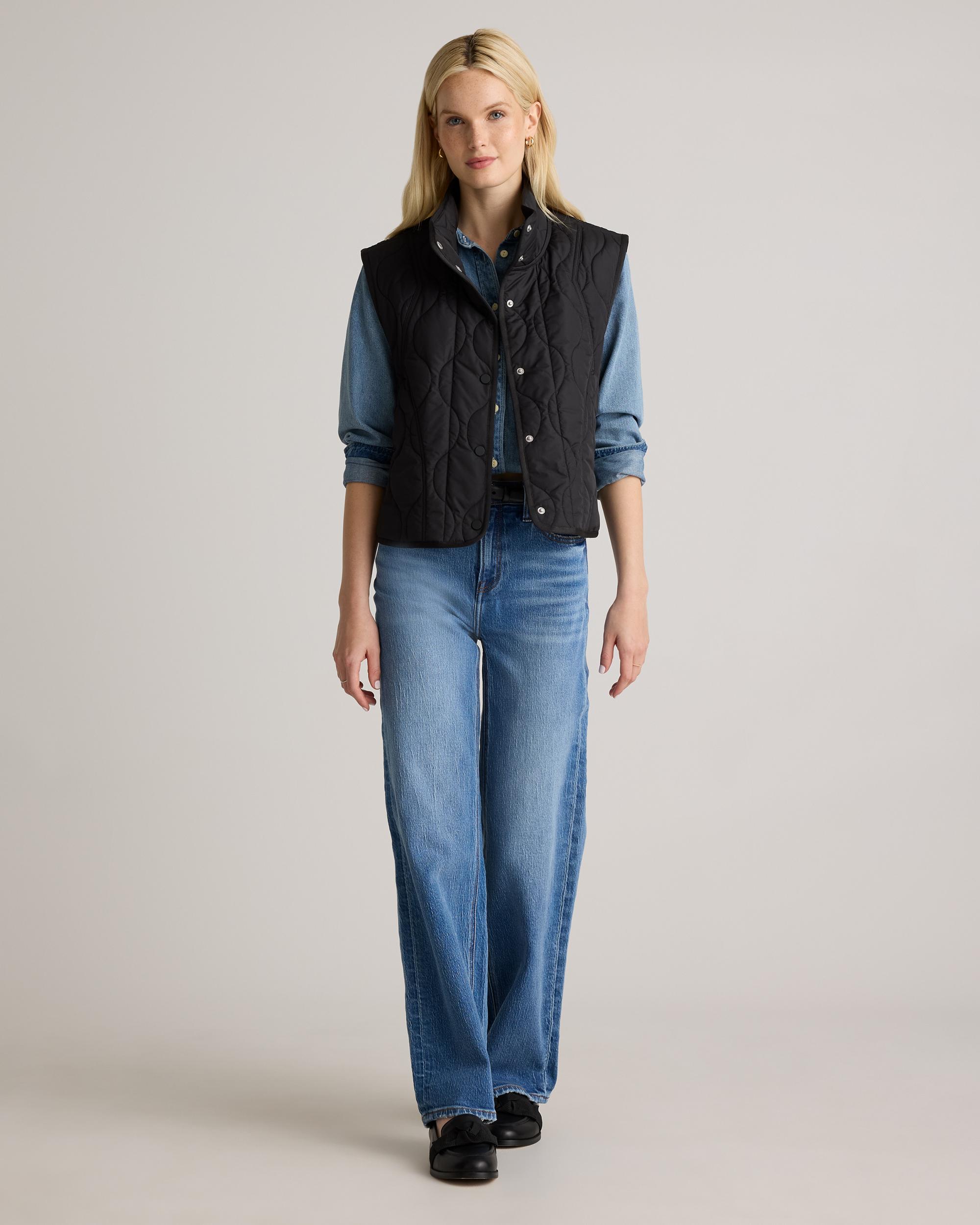 Quince | Women's Featherless Quilted Puffer Vest Recycled Polyester Product Image