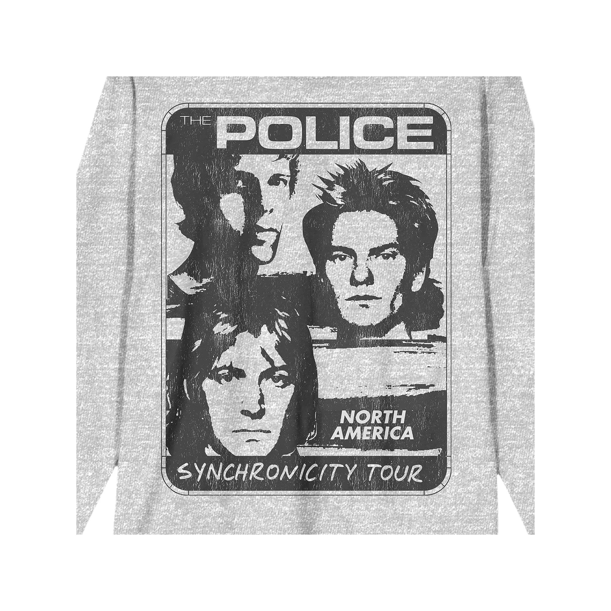 Men's The Police North American Tour Graphic Tee, Size: Medium, Gray Product Image