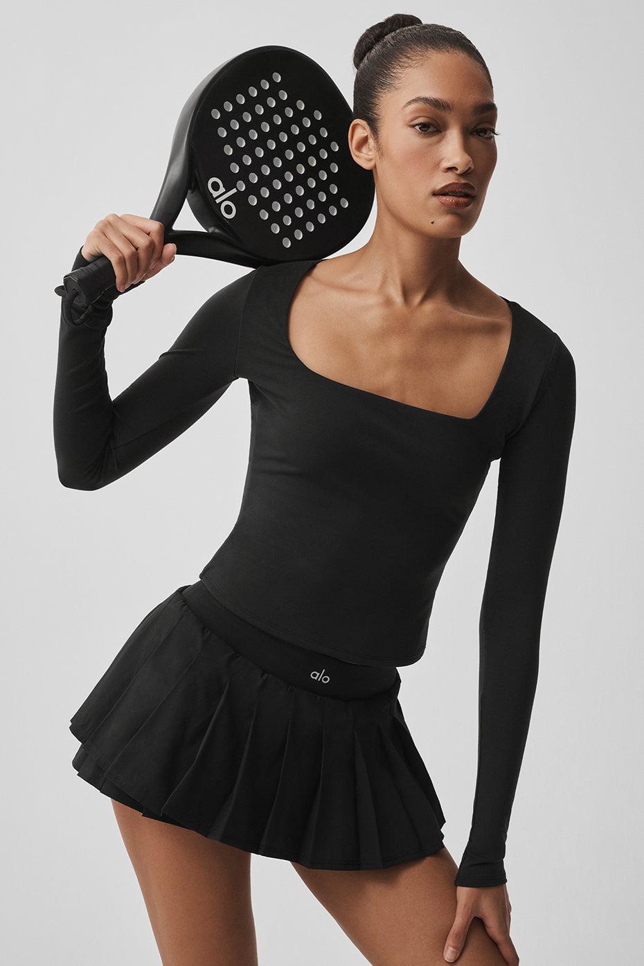 Double Or Nothing Tennis Skirt - Black Product Image