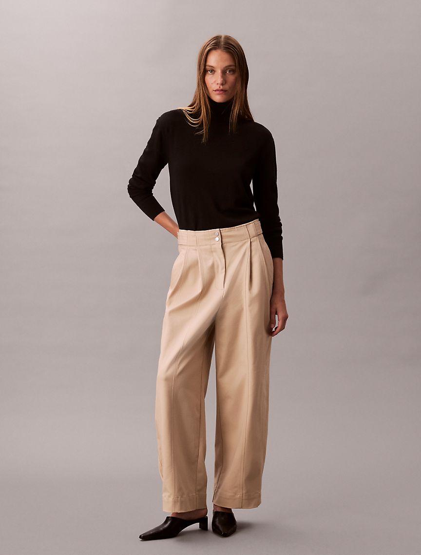 Adjustable Wide Leg Chino Pants Product Image