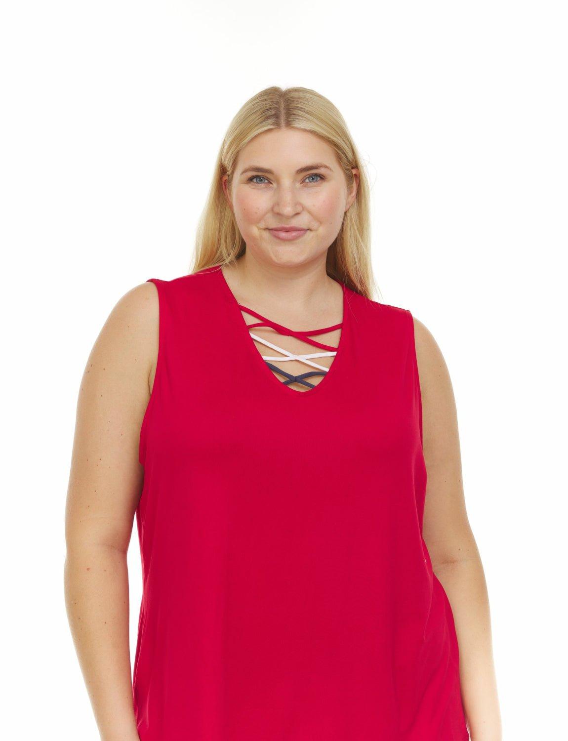 Inner Beauty Sleeveless V-Neck Top - Plus Product Image