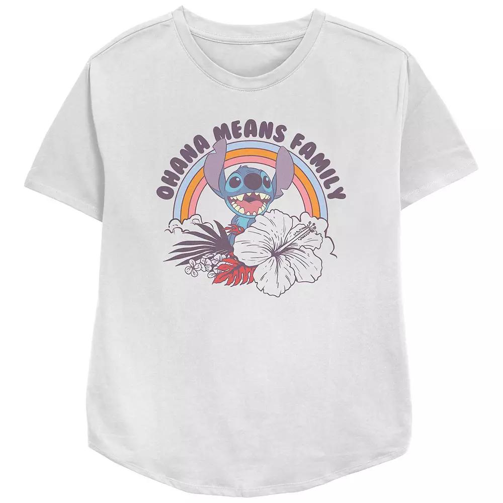 Disney's Lilo & Stitch Women's Ohana Means Family Graphic Tee,  Product Image