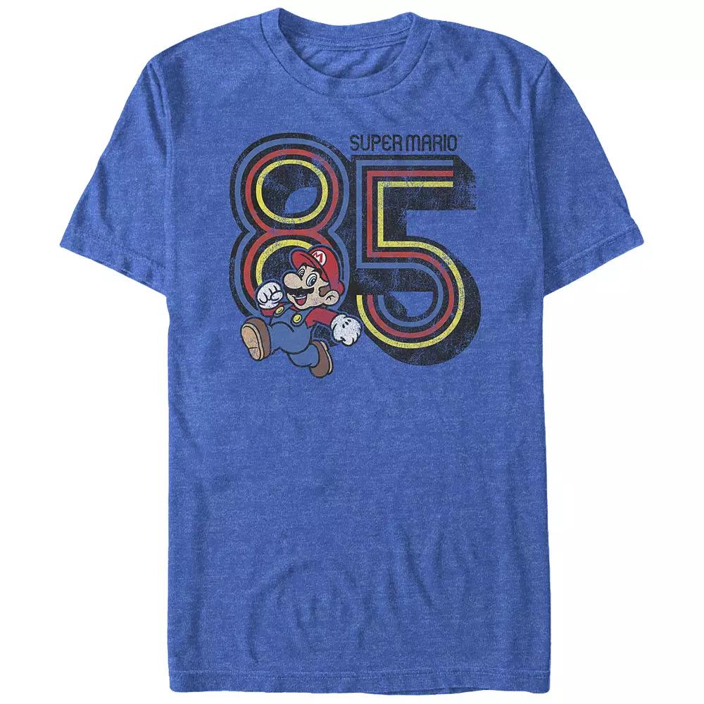 Big & Tall Super Mario Bros Running Plumber 85 Graphic Tee, Men's,  Product Image