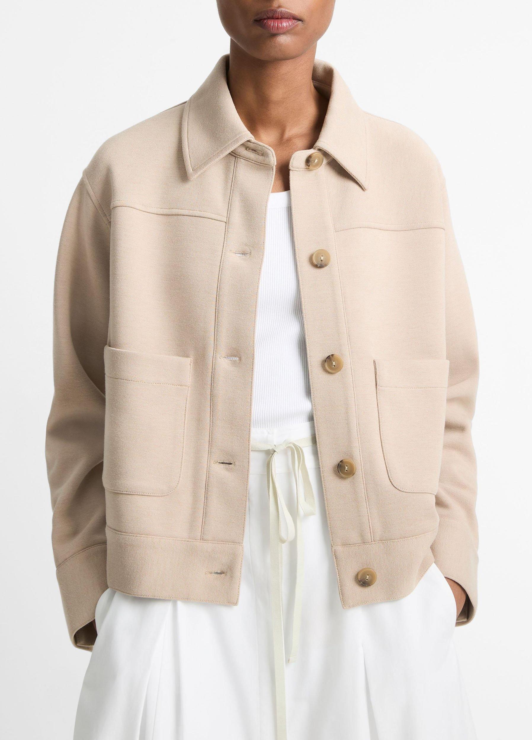 Double-Face Cropped Jacket Product Image
