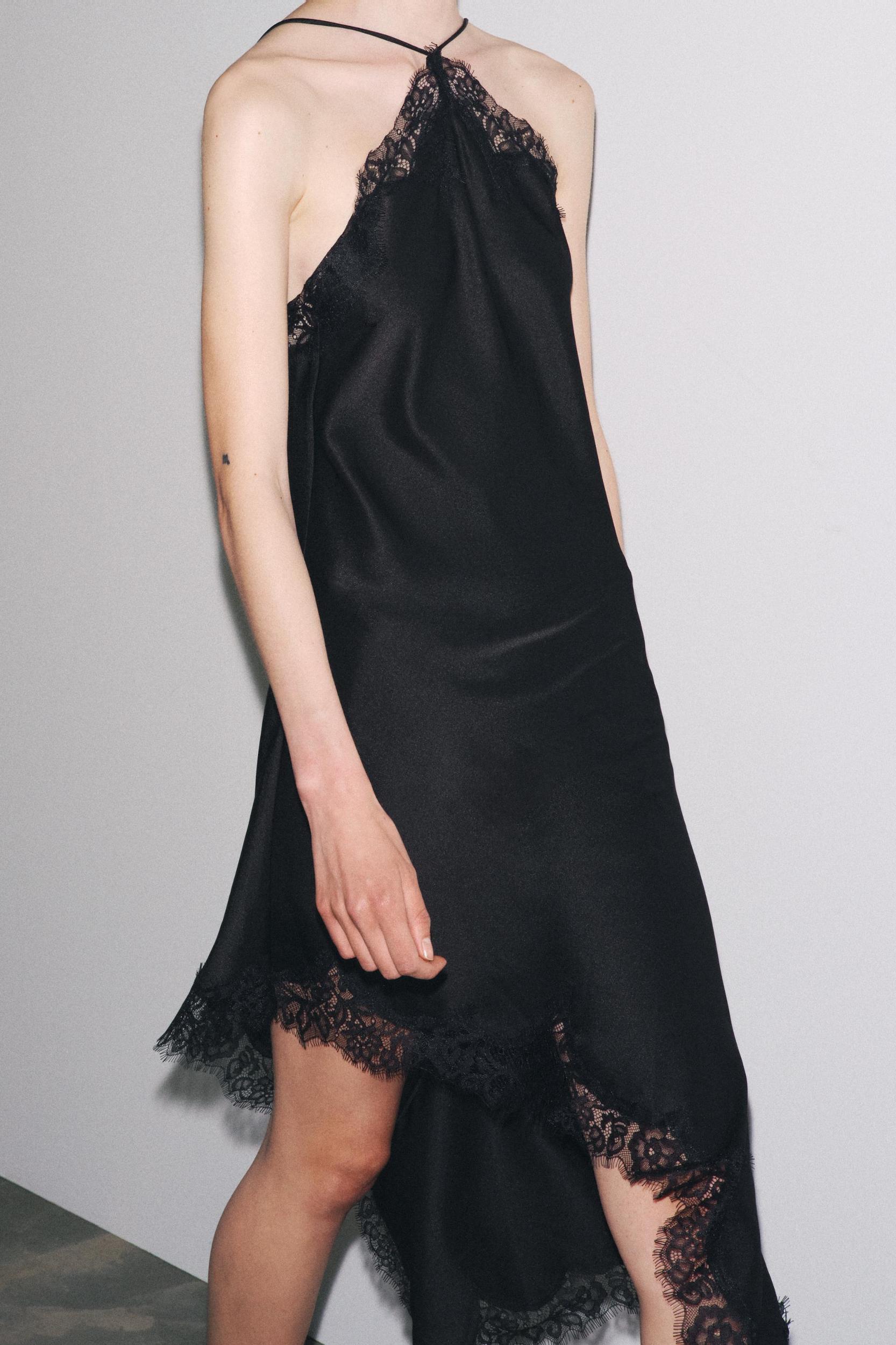 ZW COLLECTION SATIN LACE DRESS Product Image