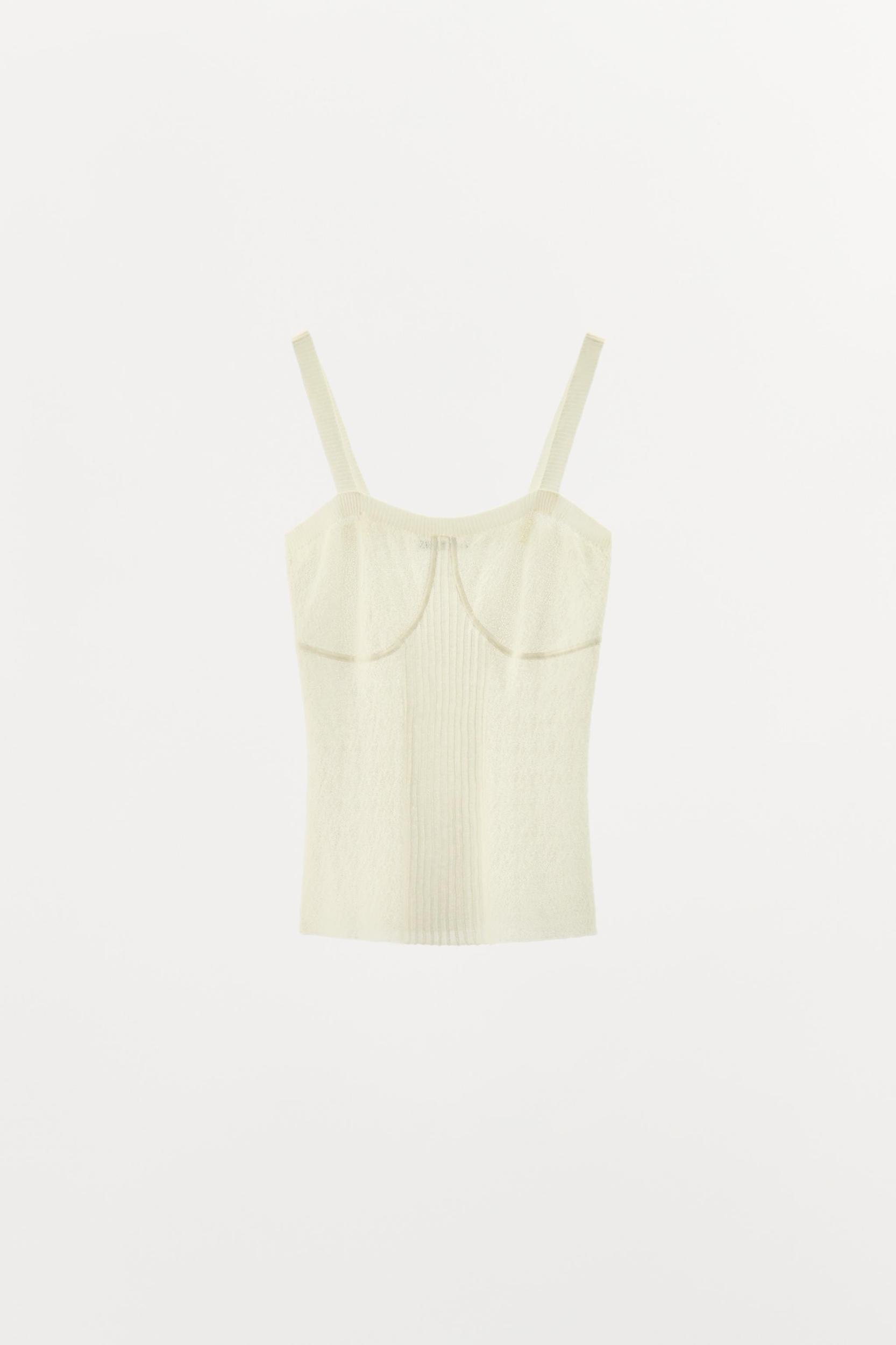 PLEATED KNIT TOP Product Image