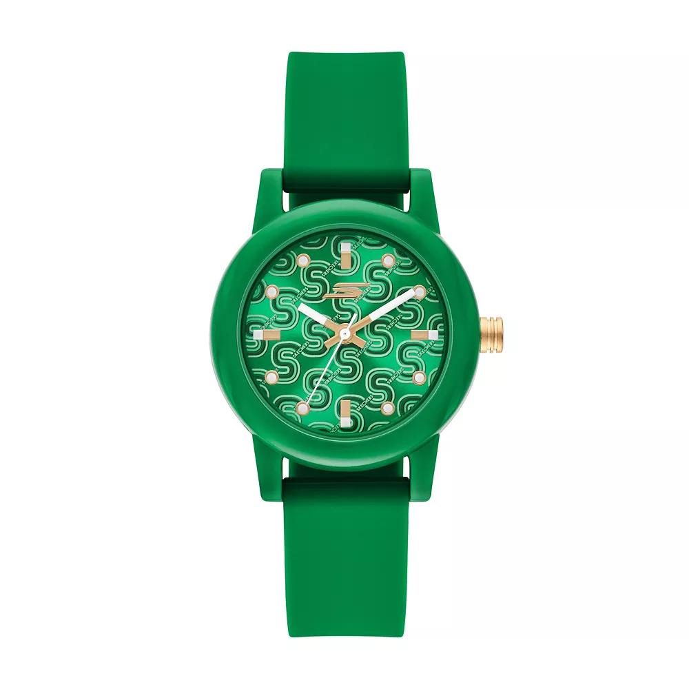 Skechers® Women's Silicone Pickleball Watch, Size: Small, Green Product Image