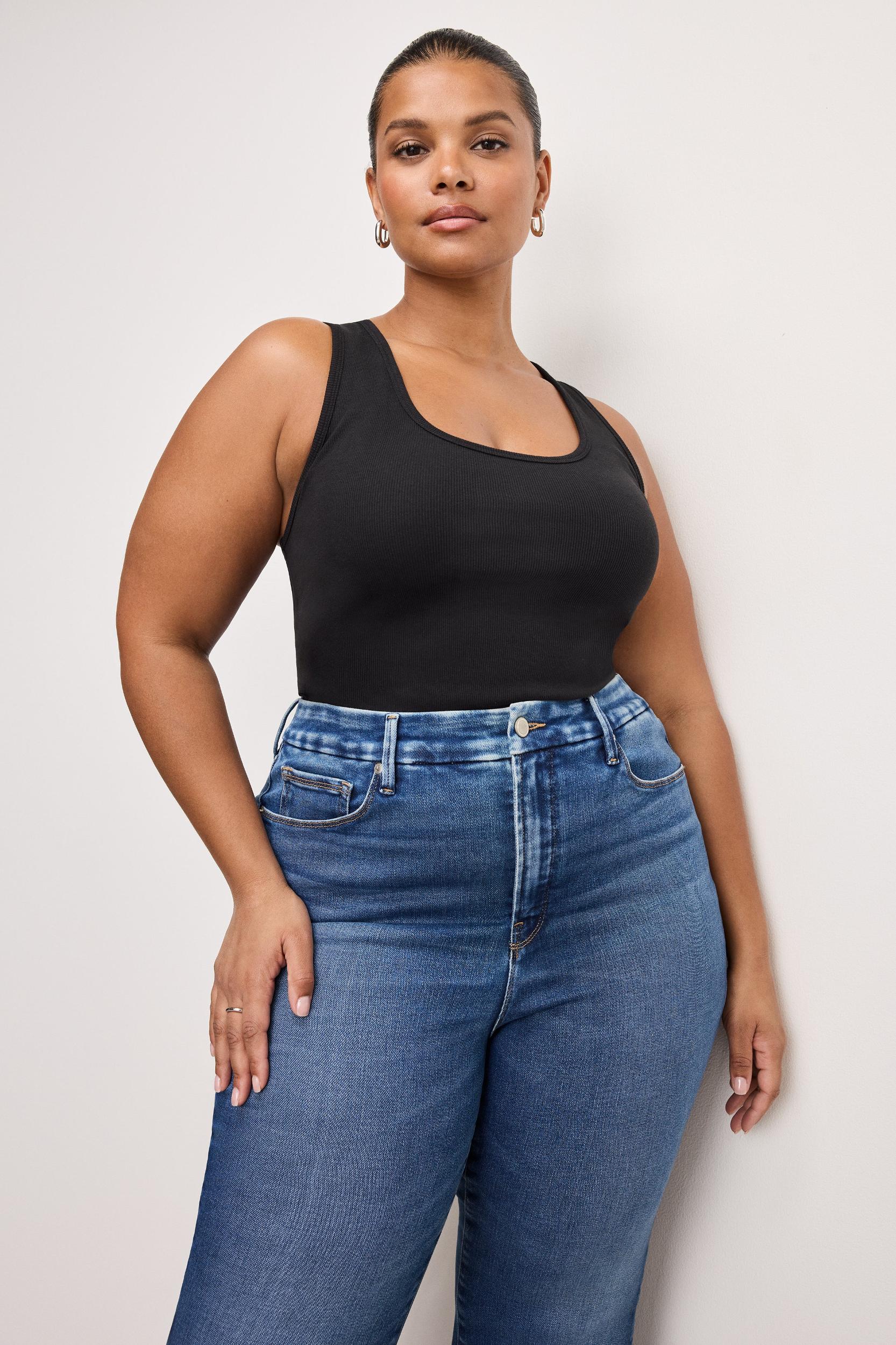 SOFT TECH GOOD LEGS CROPPED MINI BOOT JEANS | INDIGO818 Product Image