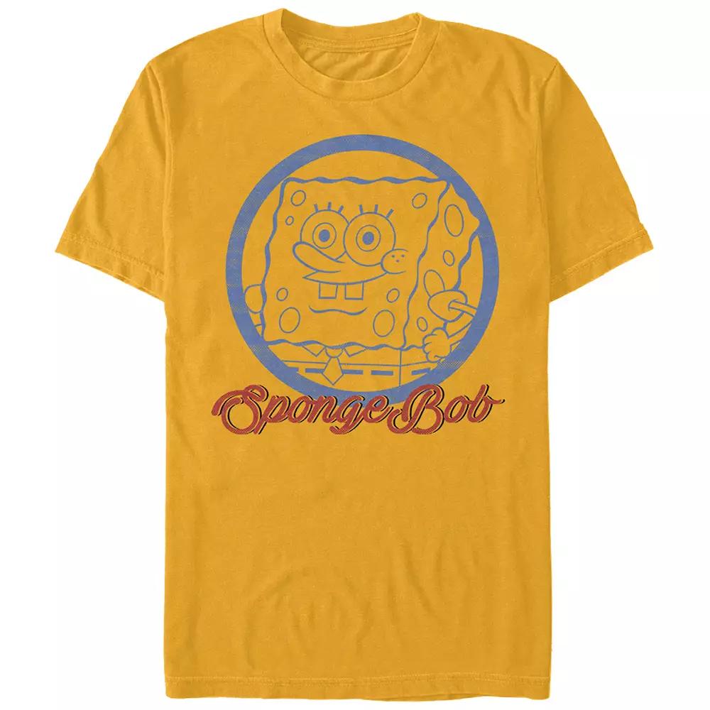 Men's SpongeBob SquarePants Stamp Graphic Tee,  Product Image