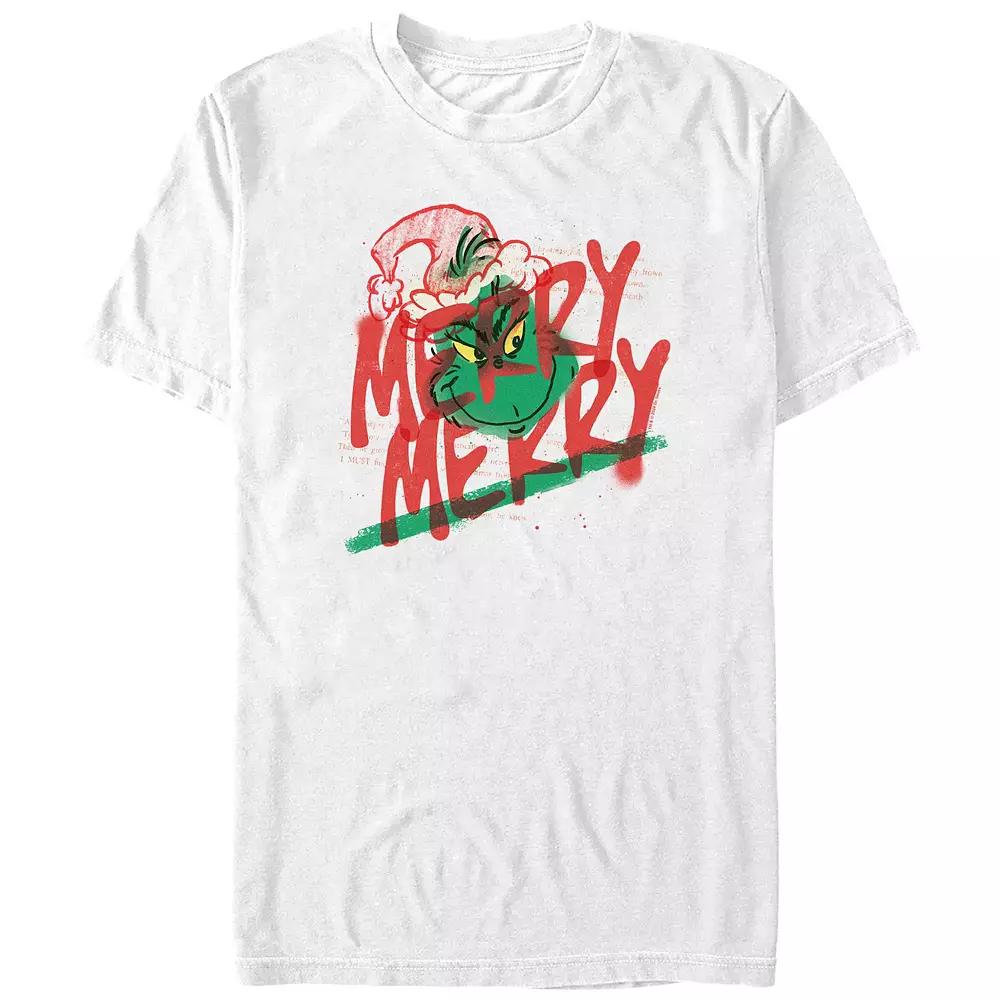 Big & Tall Dr. Seuss Grinch Merry Merry Graphic Tee, Men's,  Product Image