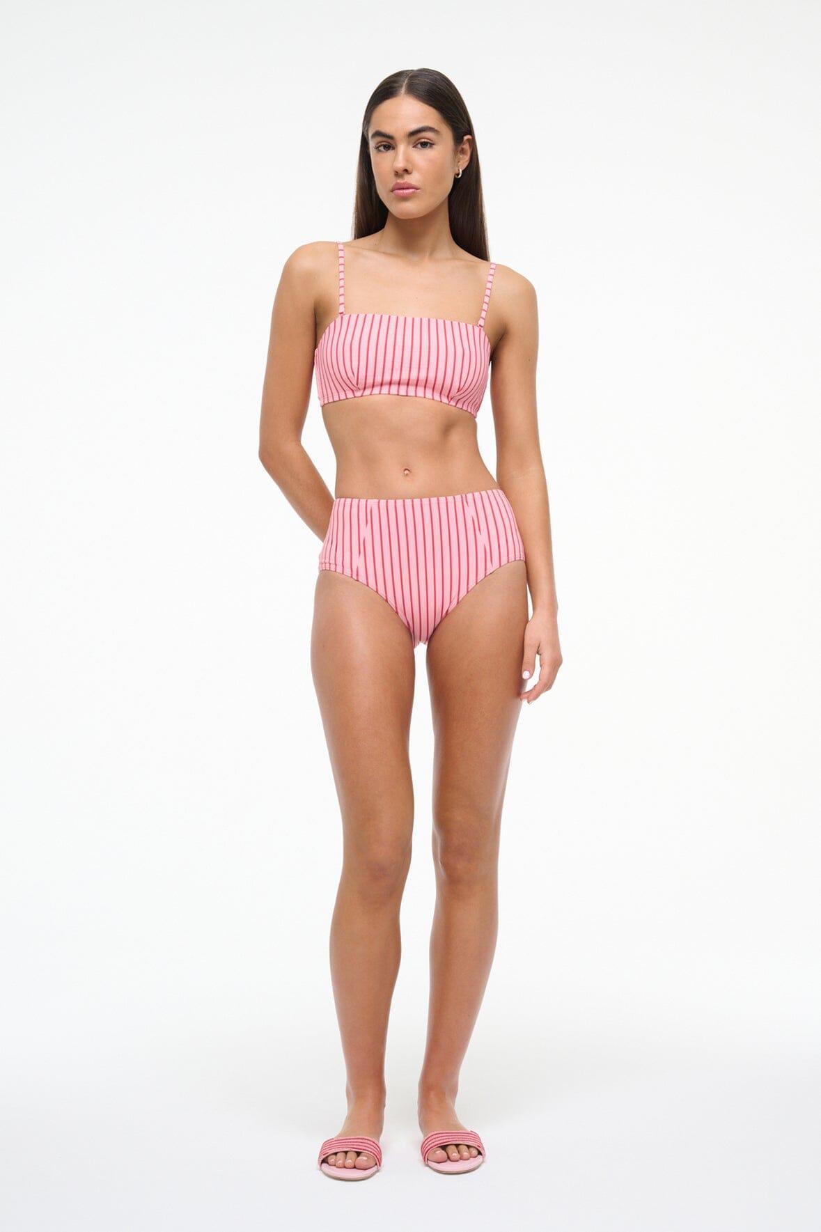 DEVON HIGH RISE BIKINI BOTTOM | MONTAUK STRIPE Product Image