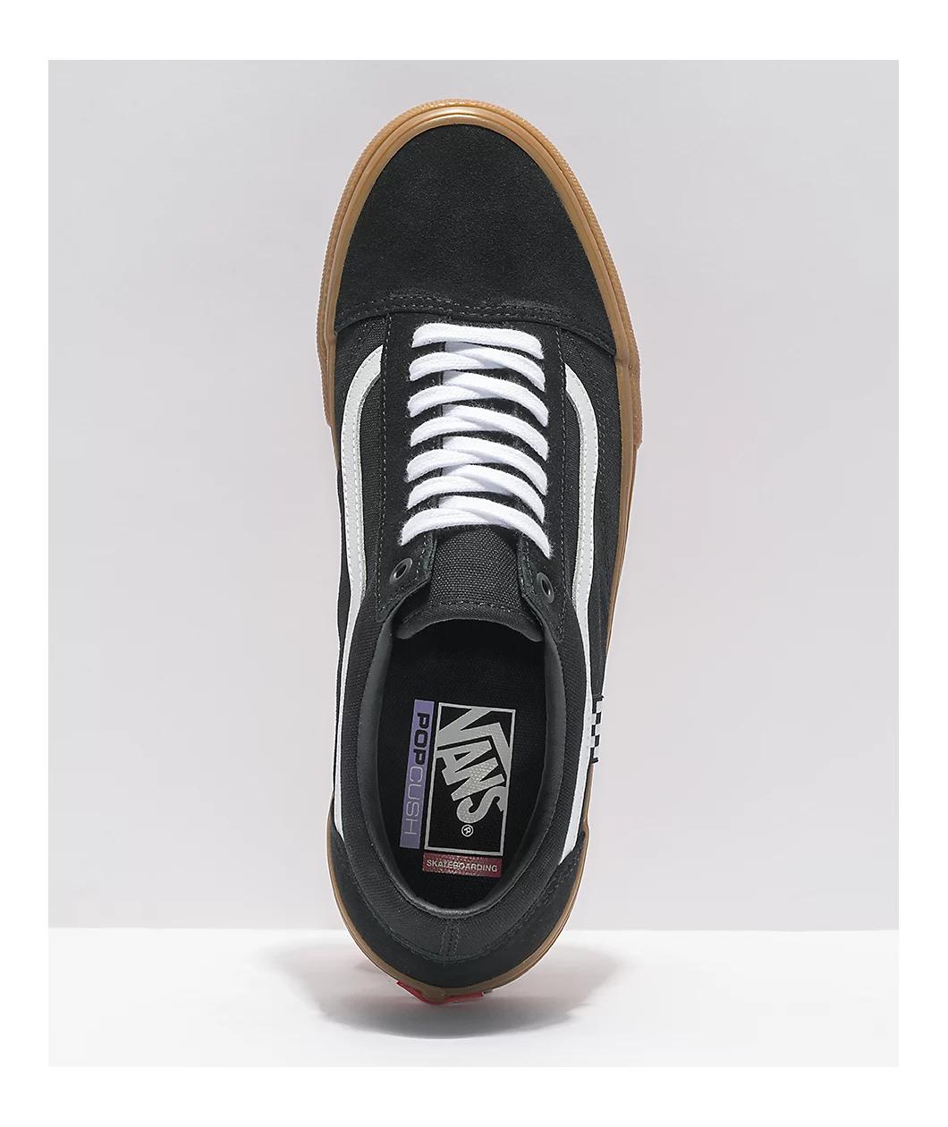 Vans Skate Old Skool Black, White & Gum Skate Shoes Product Image