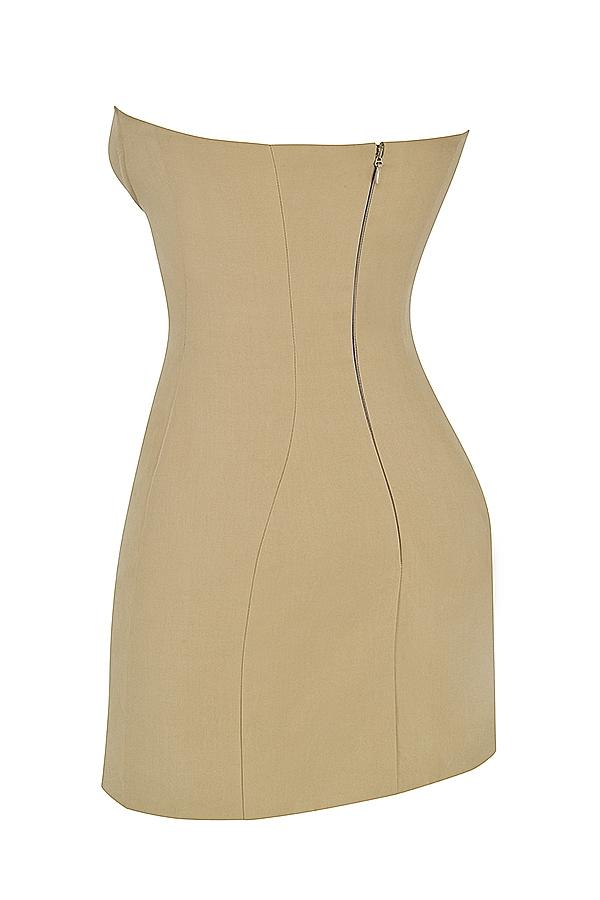 Elissa  stone strapless mini dress Product Image
