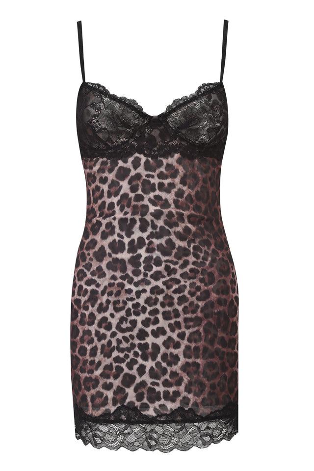 CALYPSO MINI DRESS - LEOPARD Product Image