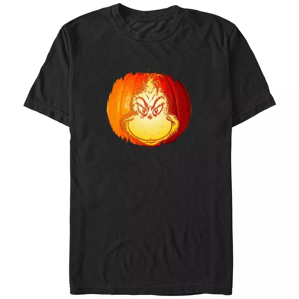 Men's Dr. Seuss Grinch Jack O Lantern Graphic Tee,  Product Image