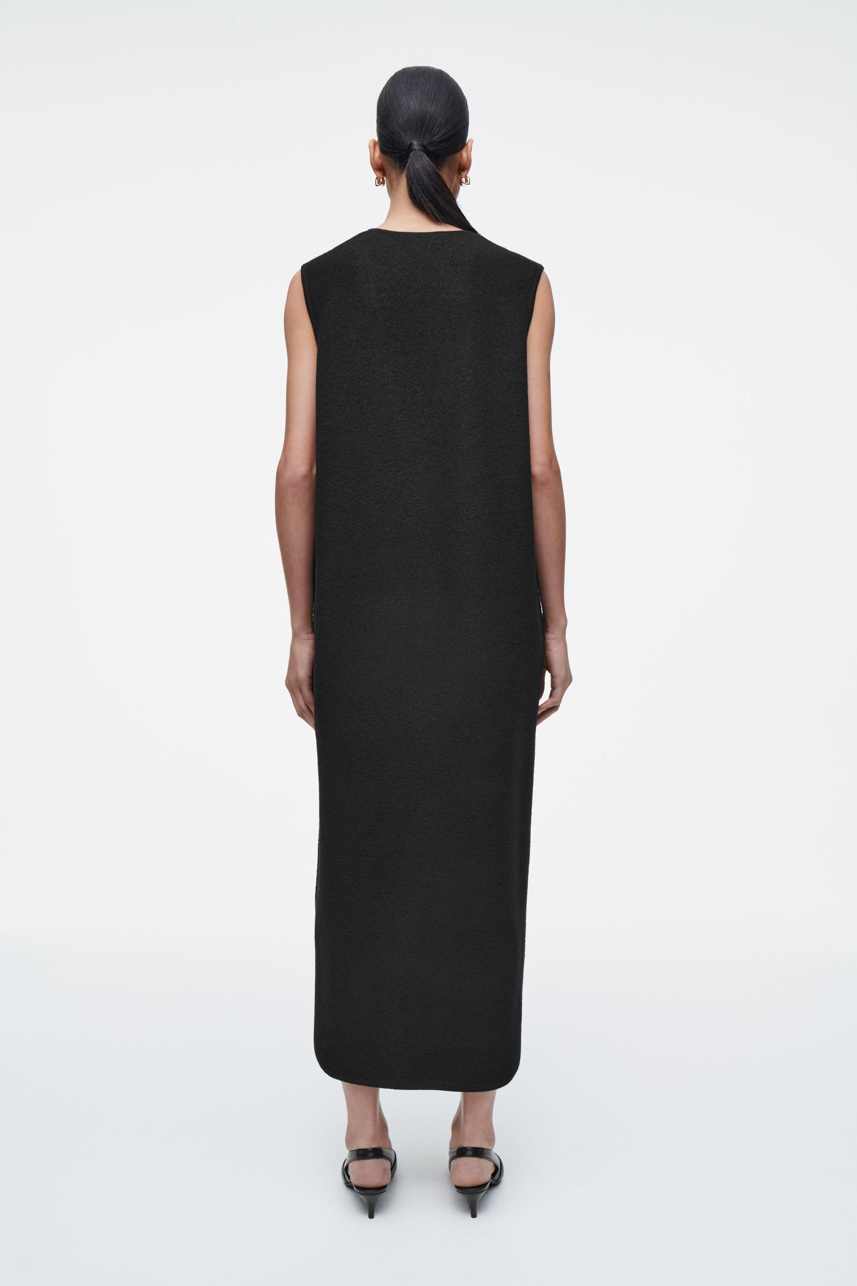 BOILED-WOOL MIDI DRESS Product Image