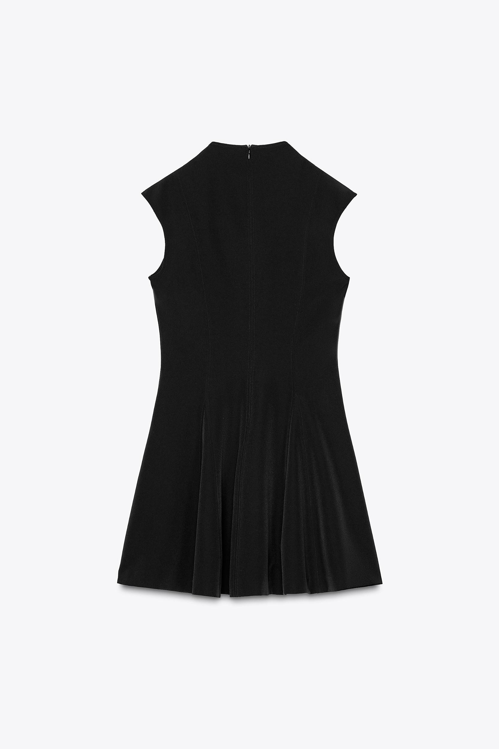 SLEEVELESS CREPE MINI DRESS Product Image