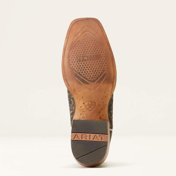 SALE Ariat® Men's Futurity Time Distressed Charcoal/Blue Cutter Toe Boots Product Image