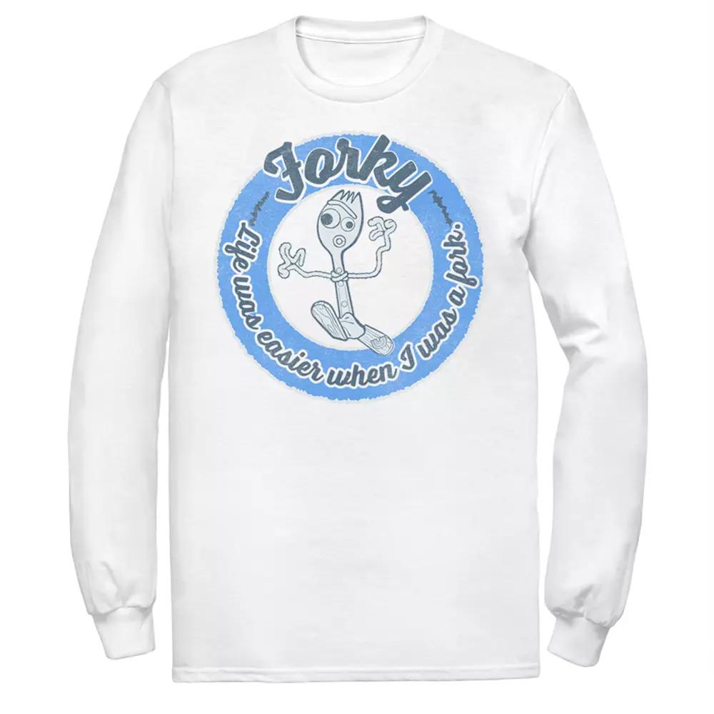Men's Disney/Pixar Toy Story 4 Forky Tee, Size: XL, White Product Image