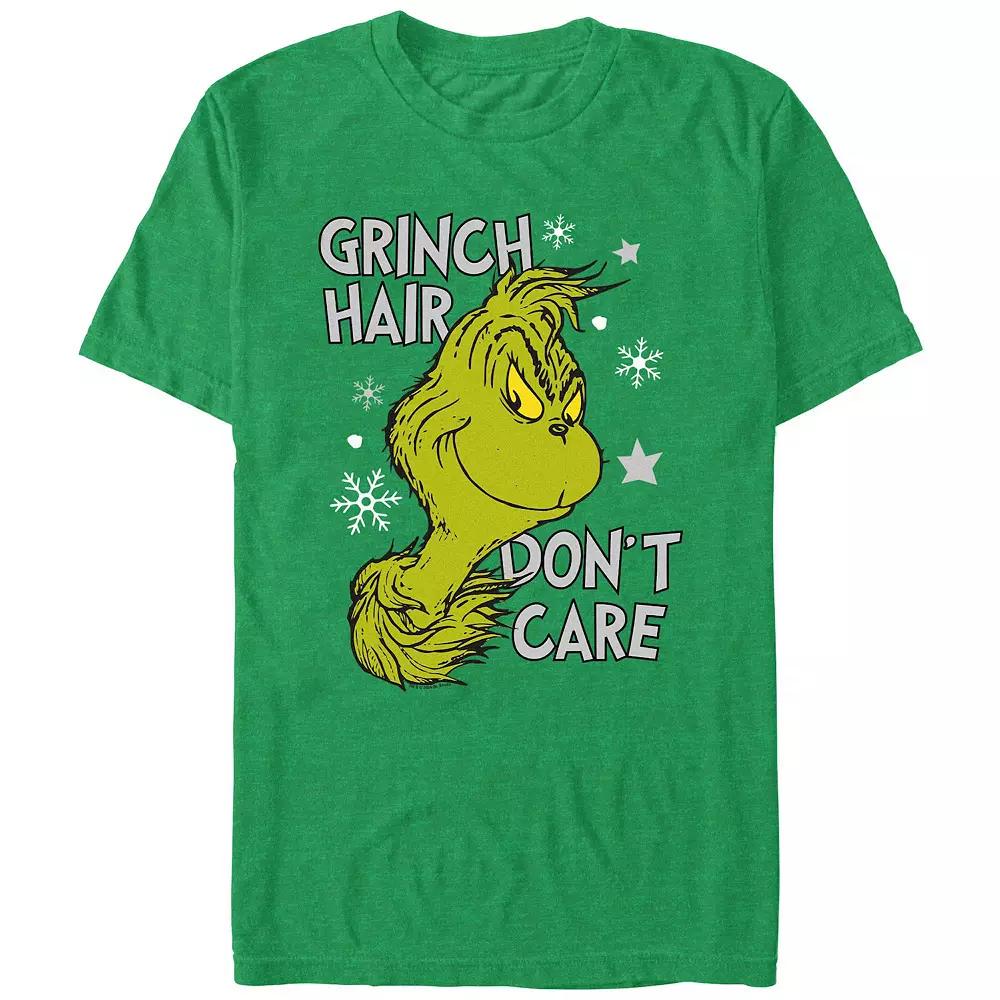 Men's Dr. Seuss Grinch Hair Don't Care Graphic Tee,  Product Image