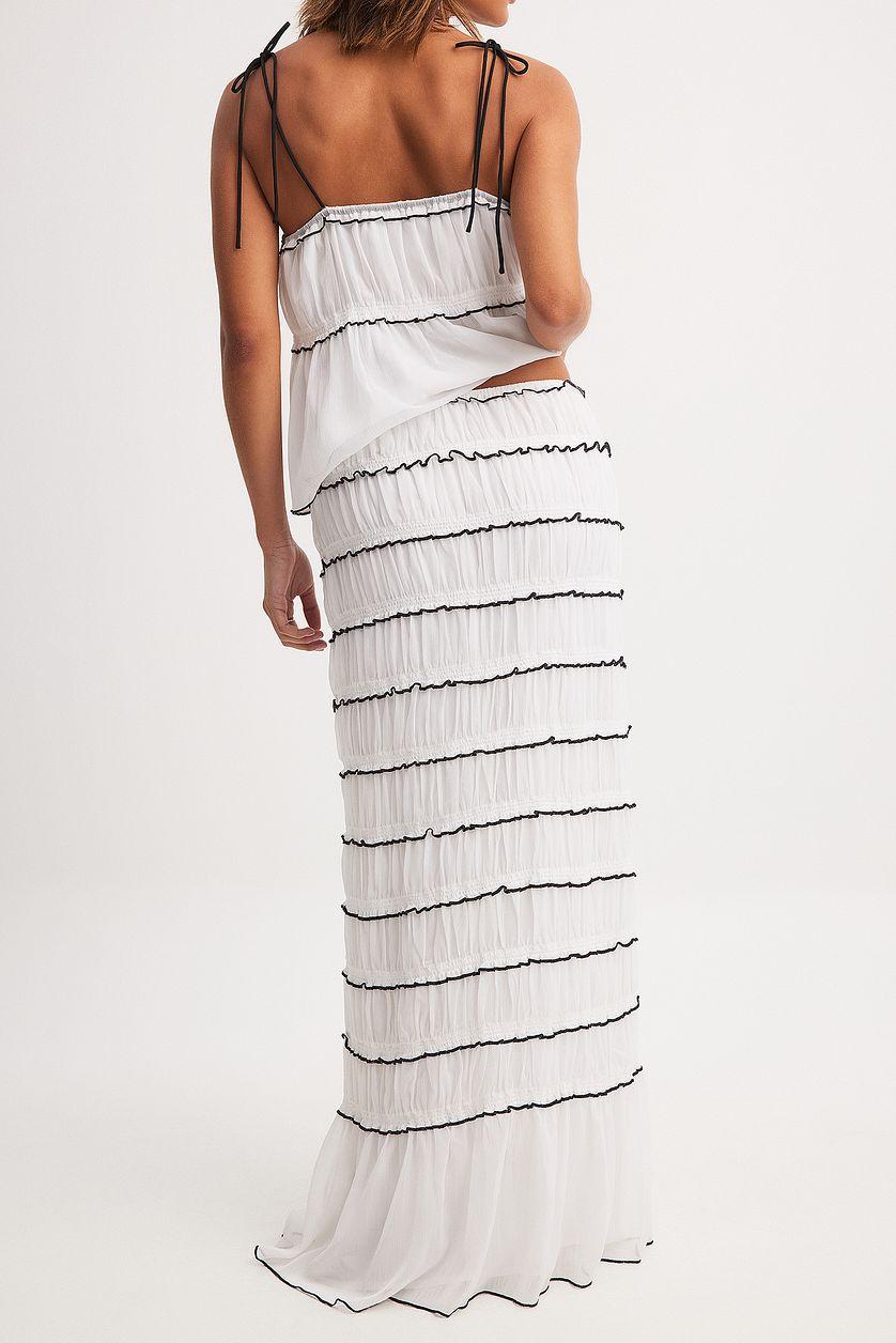 Chiffon Contrast Detail Skirt Product Image