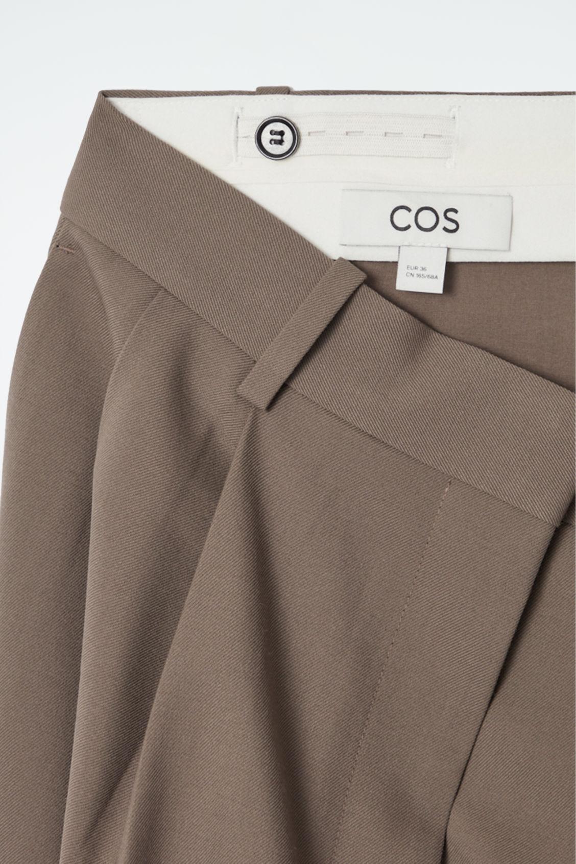 RELAXED TWILL WIDE-LEG PANTS Product Image