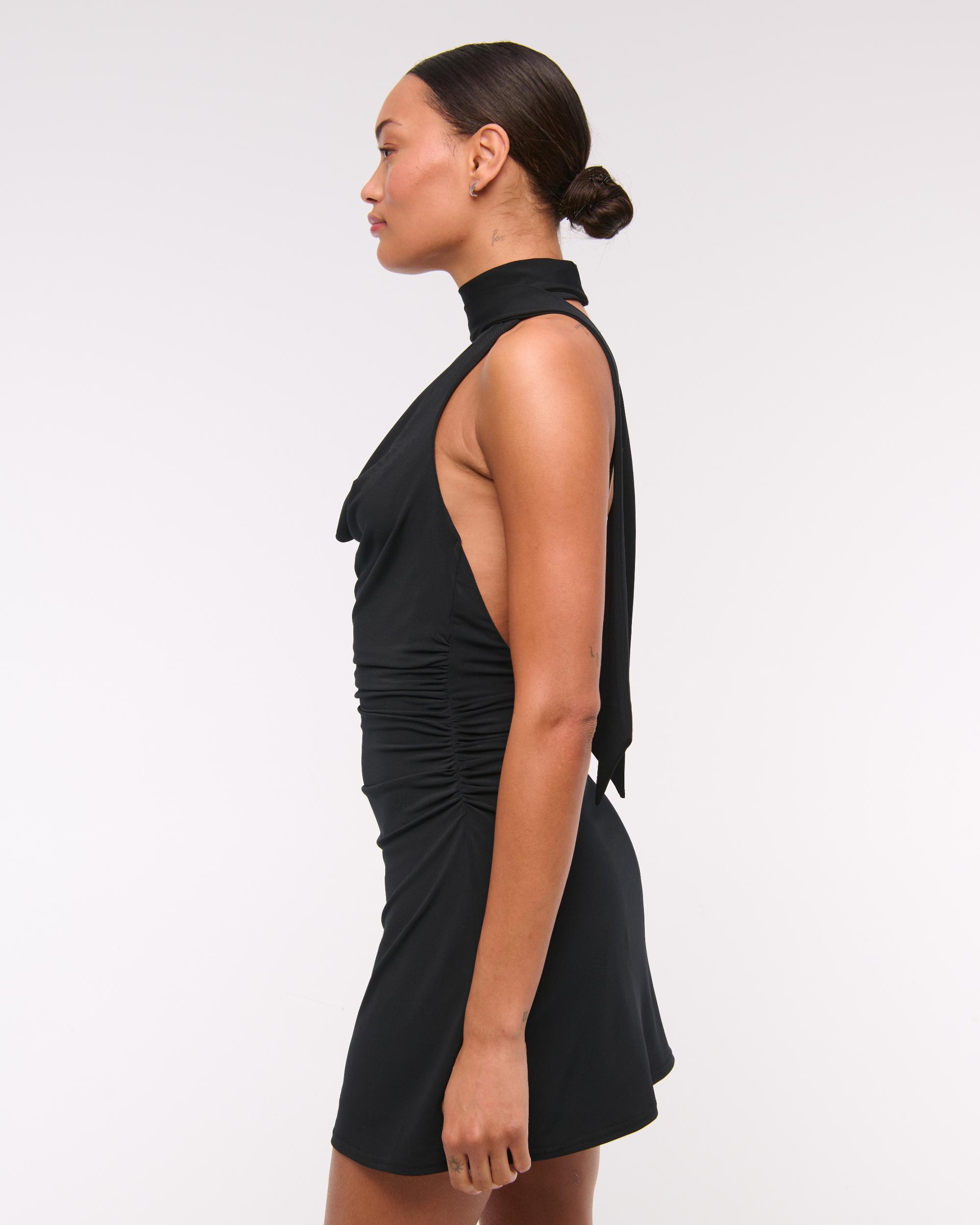 Halter Knit Mini Dress Product Image