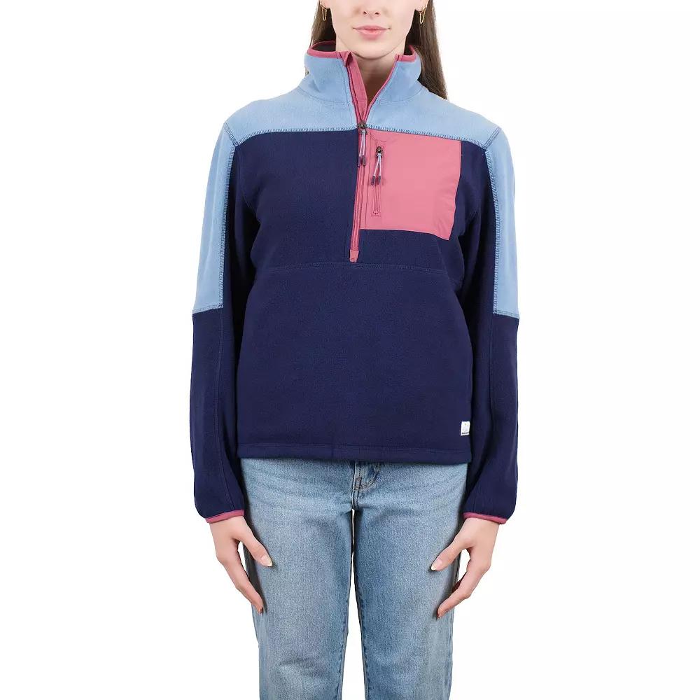 Women's Mountain and Isles 1/2 Zip Colorblock Fleece Pullover, Size: XS, Purple Dust Slate Product Image