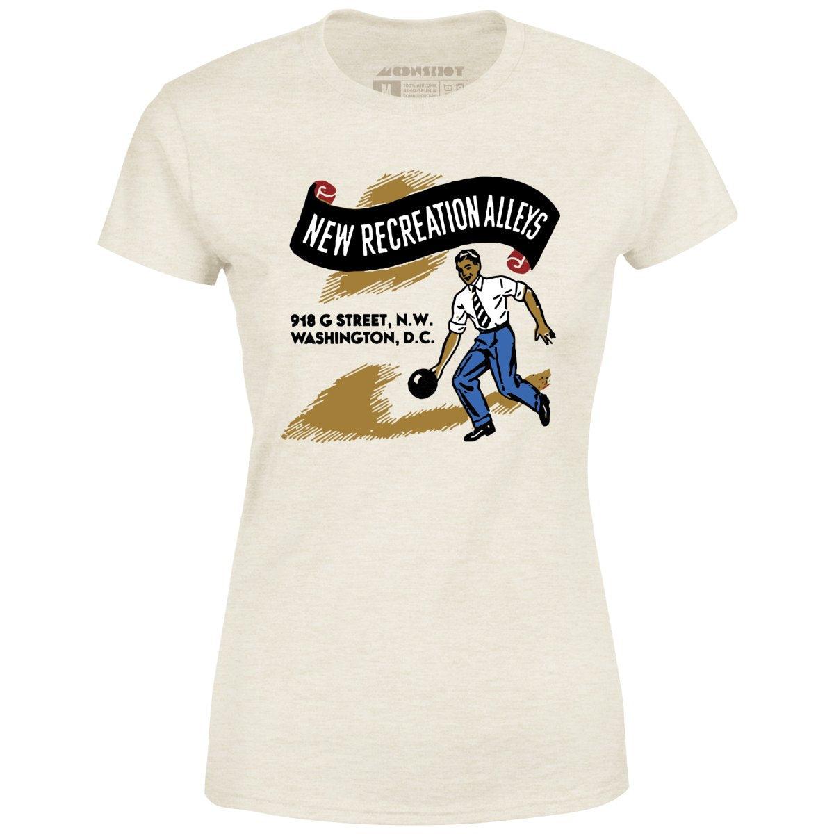 New Recreation Alleys - Washington D.C. - Vintage Bowling Alley - Women's T-Shirt Female Product Image