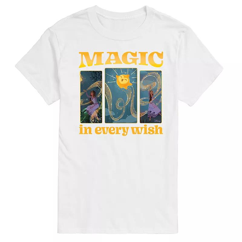 Disneys Wish Asha & Star Mens Magic In Every Wish Graphic Tee Product Image