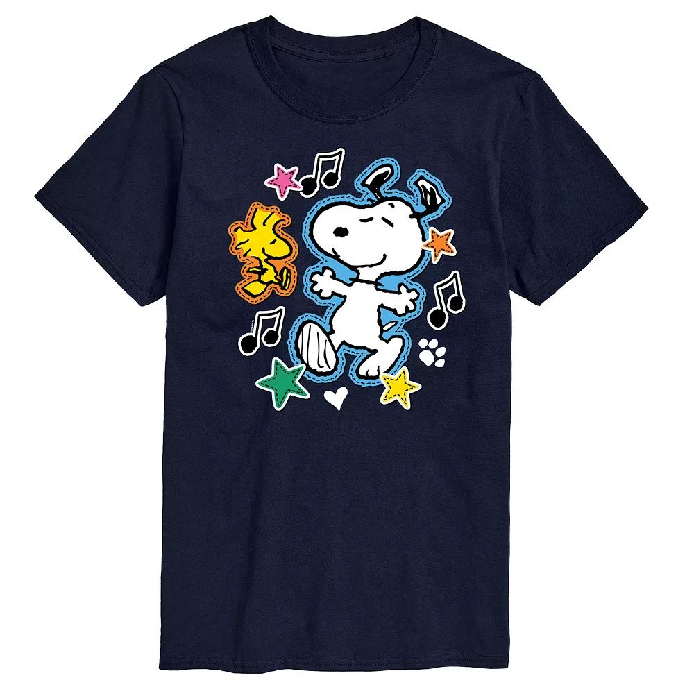 Men's Peanuts Snoopy Woodstock Graphic Tee,  Product Image