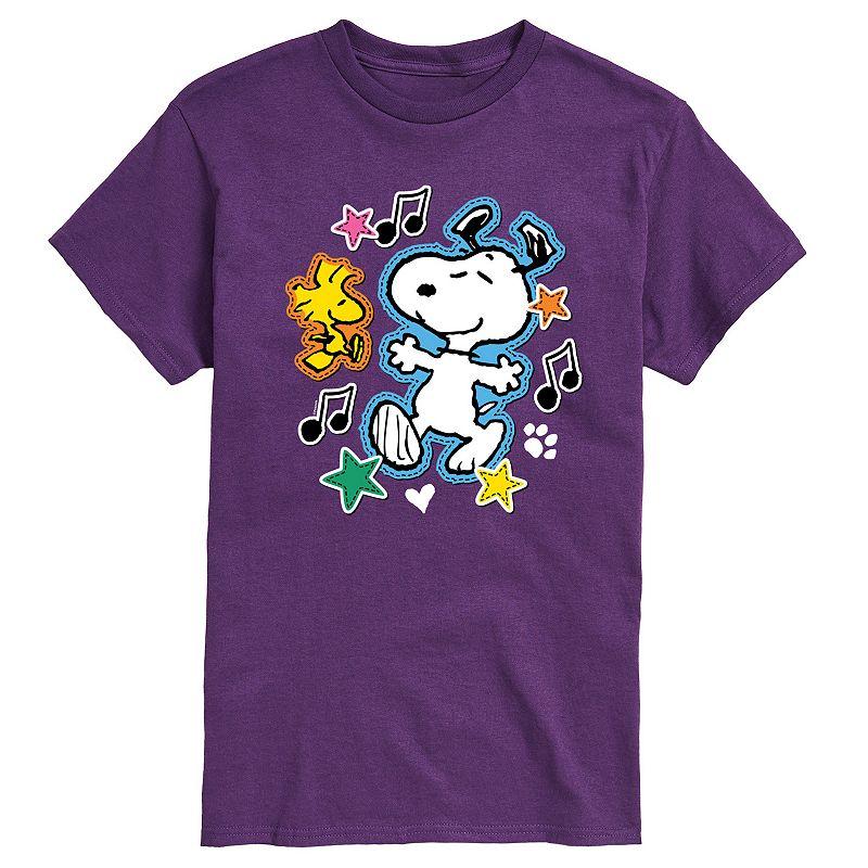Men's Peanuts Snoopy Woodstock Graphic Tee,  Product Image