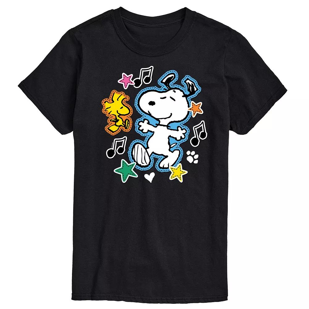 Men's Peanuts Snoopy Woodstock Graphic Tee,  Product Image