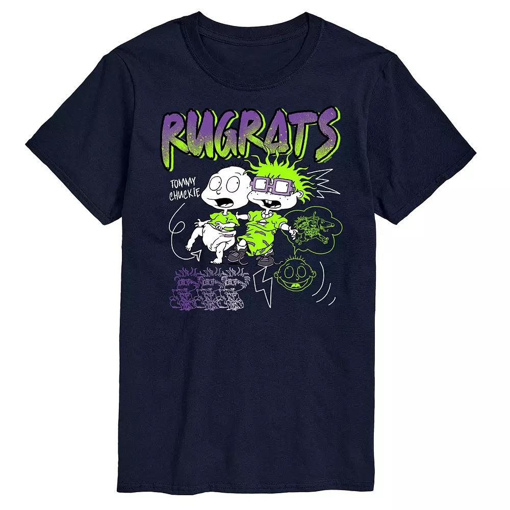 Big & Tall Rugrats Doodle Graphic Tee, Men's,  Product Image