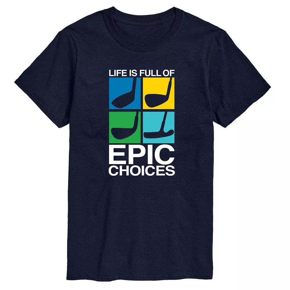 Men's Life is Full of Epic Choice Golf Graphic Tee,  Product Image