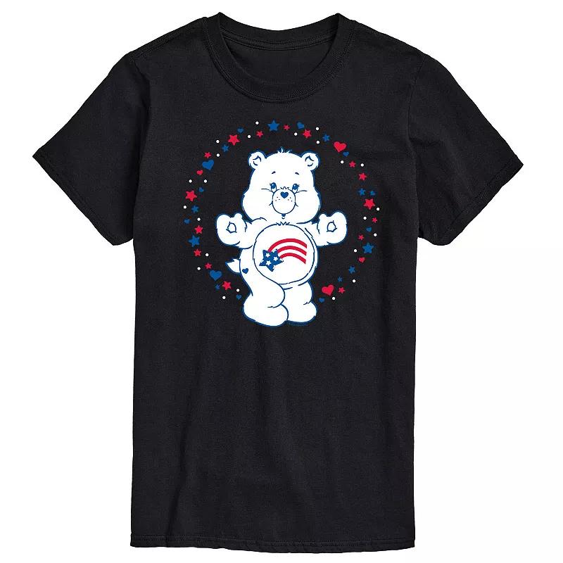 Men's Care Bears America Stars Hearts Graphic Tee,  Product Image