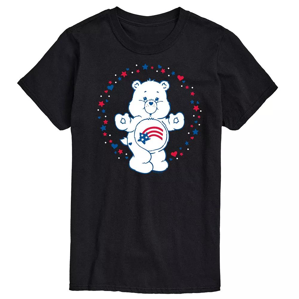 Men's Care Bears America Stars Hearts Graphic Tee,  Product Image