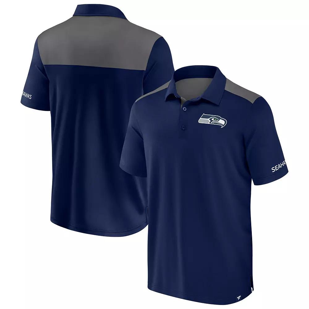 Men's Fanatics Navy New England Patriots Long Shot Polo,  Product Image