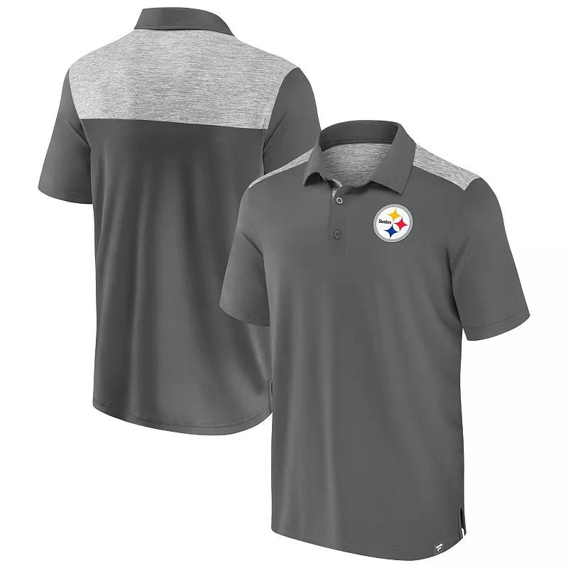 Men's Fanatics Gray Los Angeles Rams Long Shot Polo,  Product Image