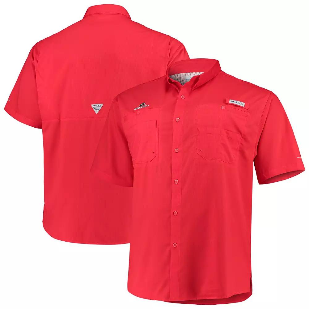 Men's Columbia Red Georgia Bulldogs Big & Tall Collegiate Tamiami Button-Down Shirt,  Product Image