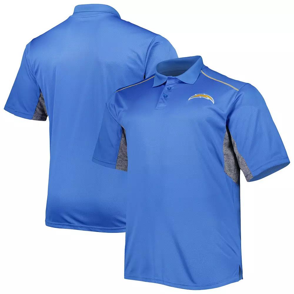 Men's Powder Blue Los Angeles Chargers Big & Tall Team Color Polo, Size: 4XB, Light Product Image