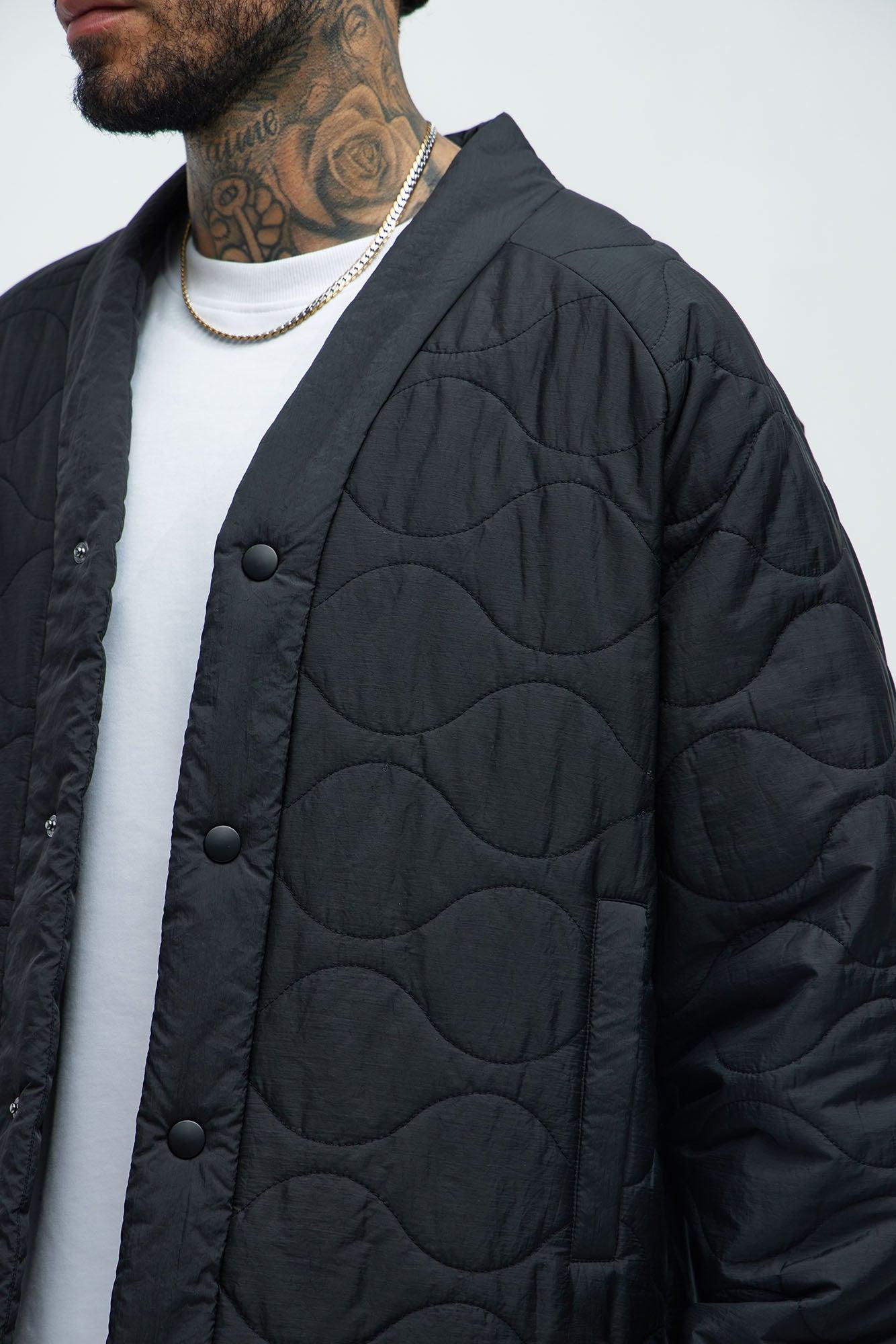 Good Luck Quilted Jacket - Black Product Image