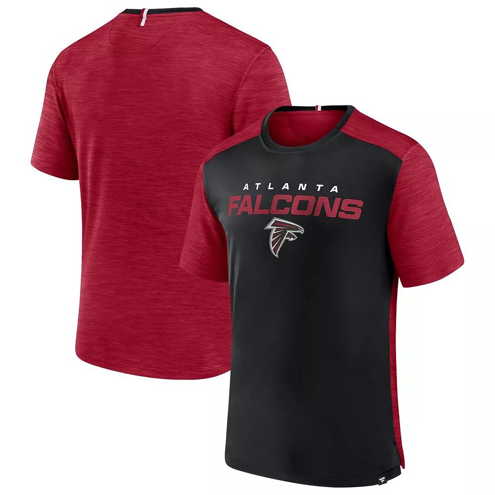 Men's Fanatics Branded Black/Red Atlanta Falcons Defender Evo T-Shirt, Size: Small Product Image