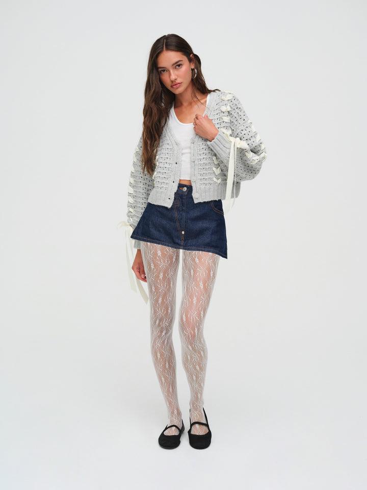 Laurel Oversized Cardigan — Grey Product Image