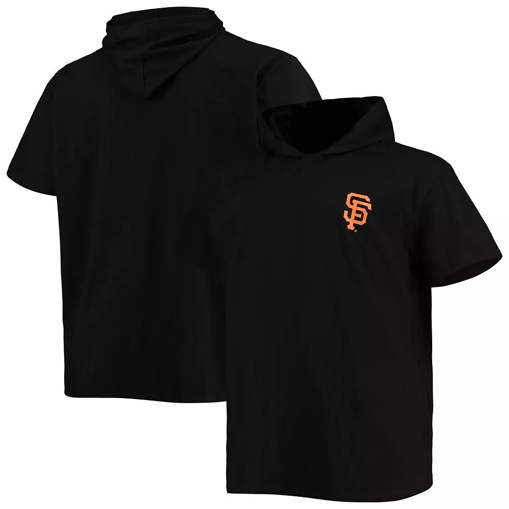 Men's Black San Francisco Giants Big & Tall Jersey Short Sleeve Pullover Hoodie T-Shirt,  Product Image